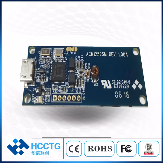 Módulo leitor de cartão RFID NFC pequeno sem contato USB de 13,56 MHz (ACM1252U-Z2)