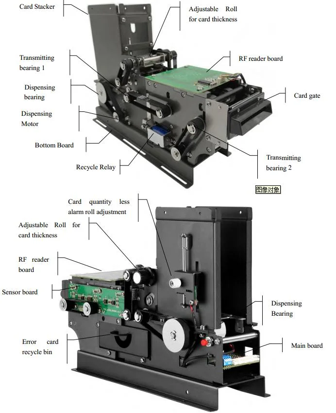 Parking Ticket System Enter Control Card Dispenser