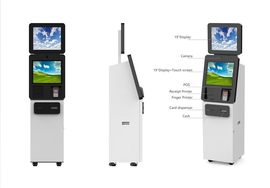 Telecom Dual Screen Self Service SIM Card Vending Machine SIM Card Issuance Kiosk Card Dispensing Kiosk