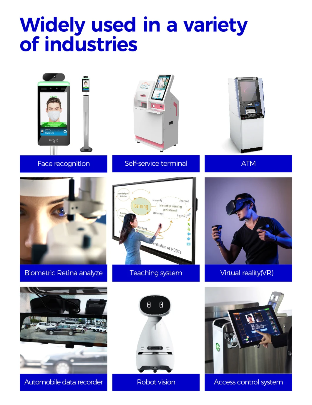 Customized Terminal 2MP Ai Face Recognition 96degree No Distortion Stereo Dual Lens Camera Module for Access Control System