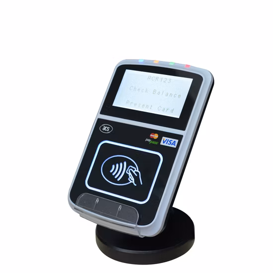 Leitor de cartão inteligente sem contato de pagamento inteligente com certificação CE EMV USB (ACR123U)